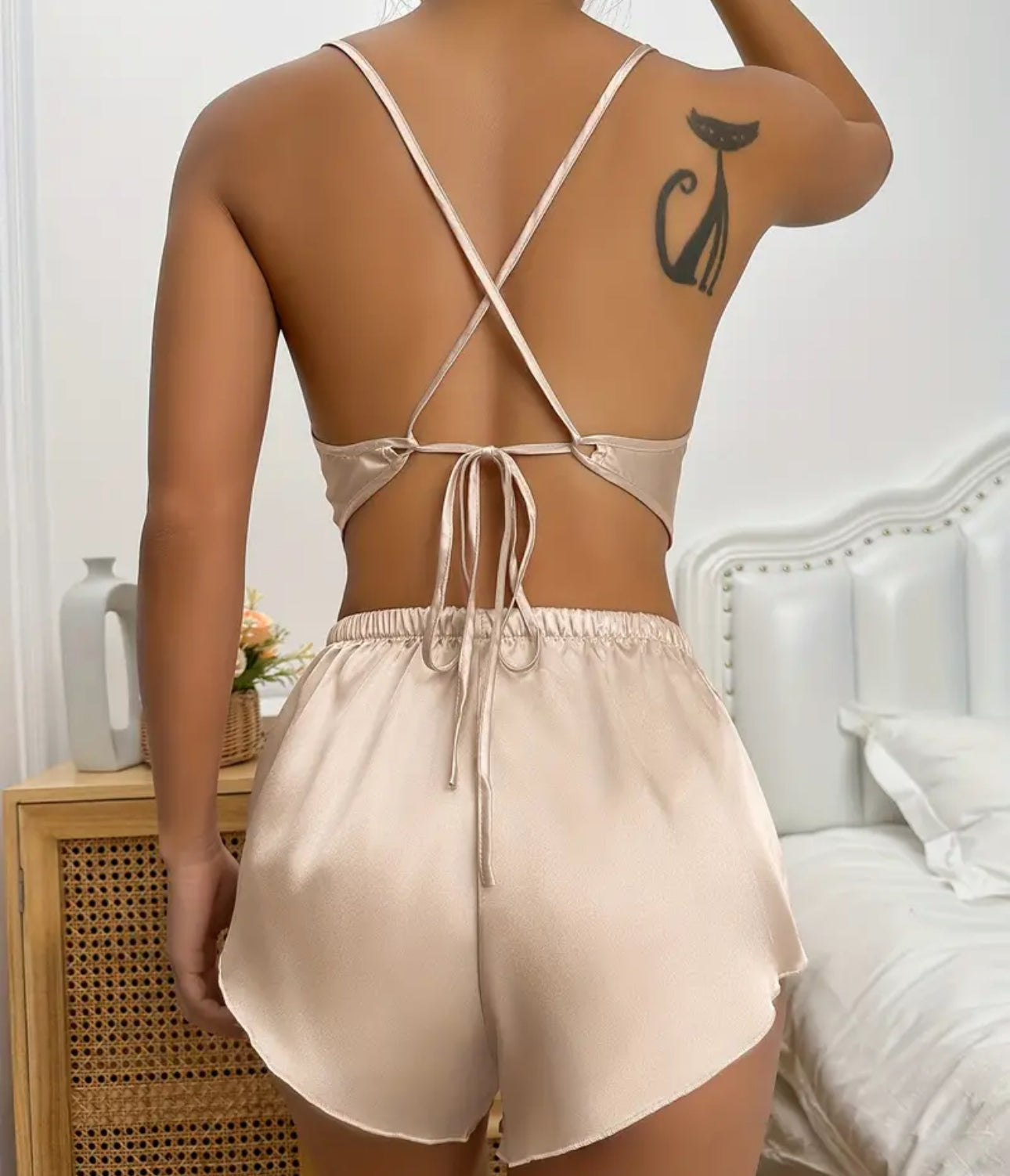 Champagne,rose gold,black two piece