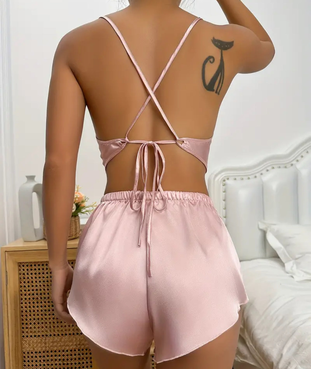 Champagne,rose gold,black two piece